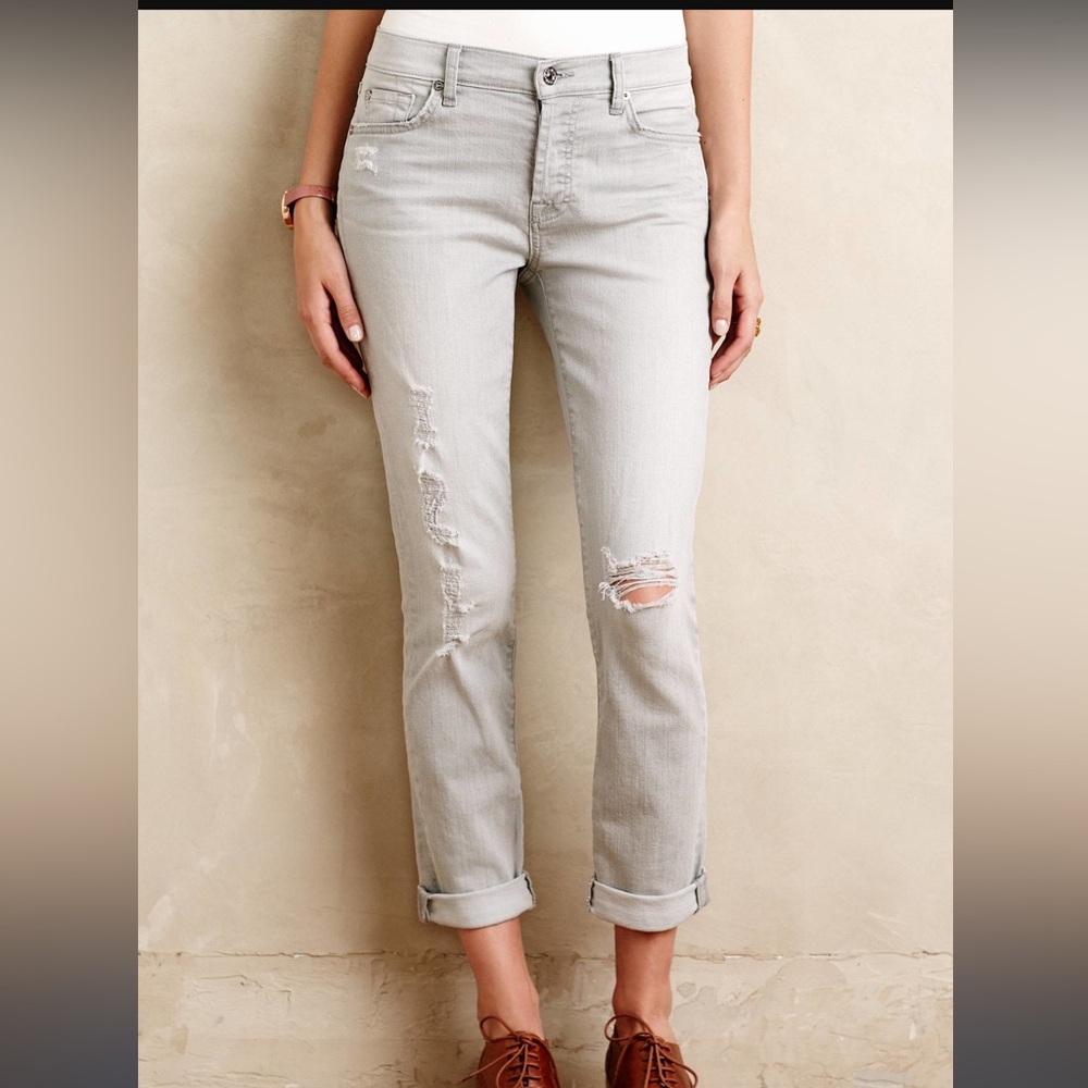 7 For All Mankind Josefina Skinny Boyfriend Sz 26